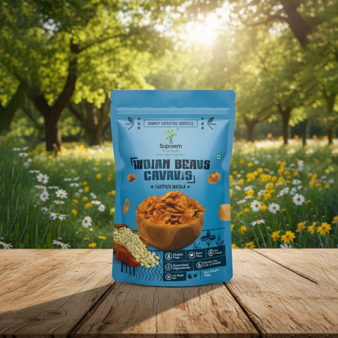 Gluten Free Indian Fava Beans 100gms - Chatpata Masala Snack - Pack of 2