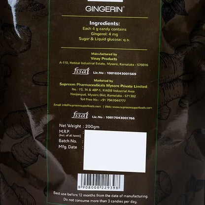 Gingerin® - Digestive Aid Candy (Ginger extract) Combo Pack 96 candies – Pack of 2