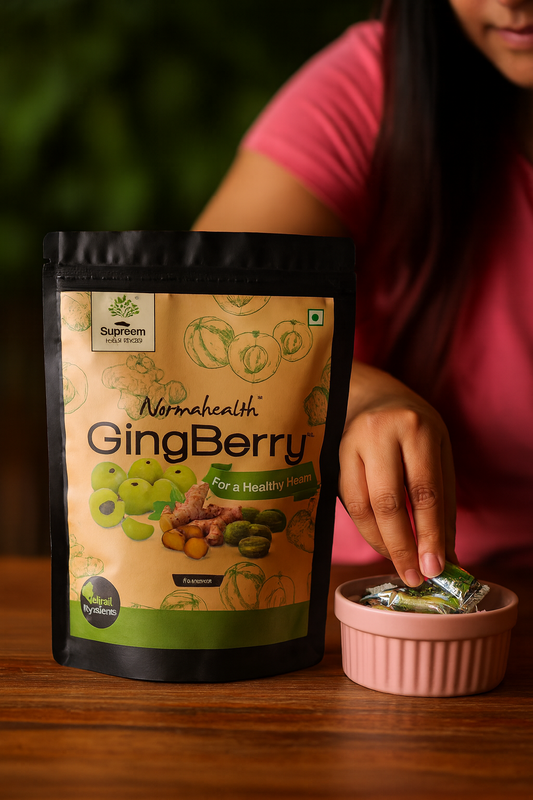 Gingberry™ - Healthy Heart Candy (Ginger & Amla extracts) Combo Pack 96 candies – Pack of 2