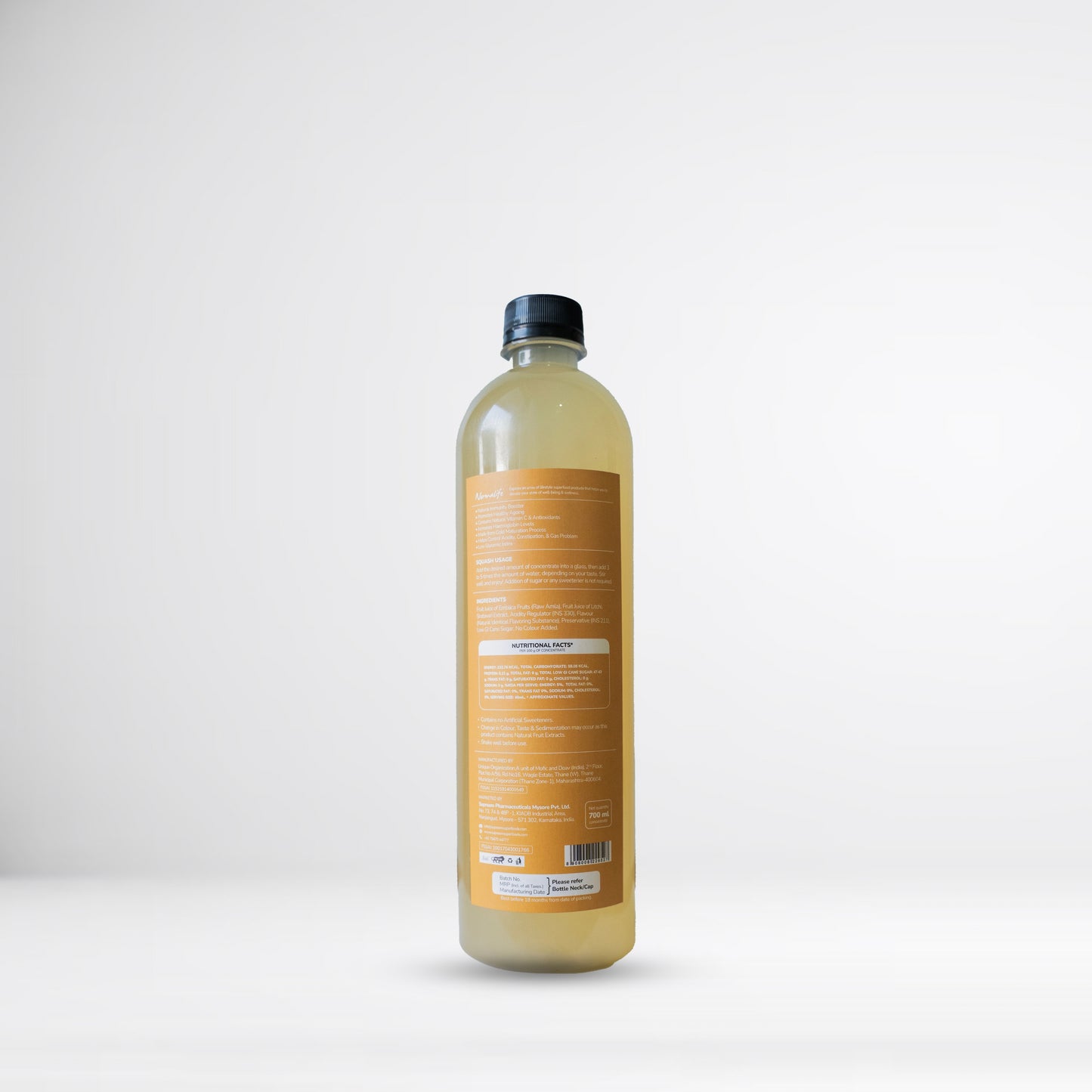 Litchi Amla Healthy Squash 700ml