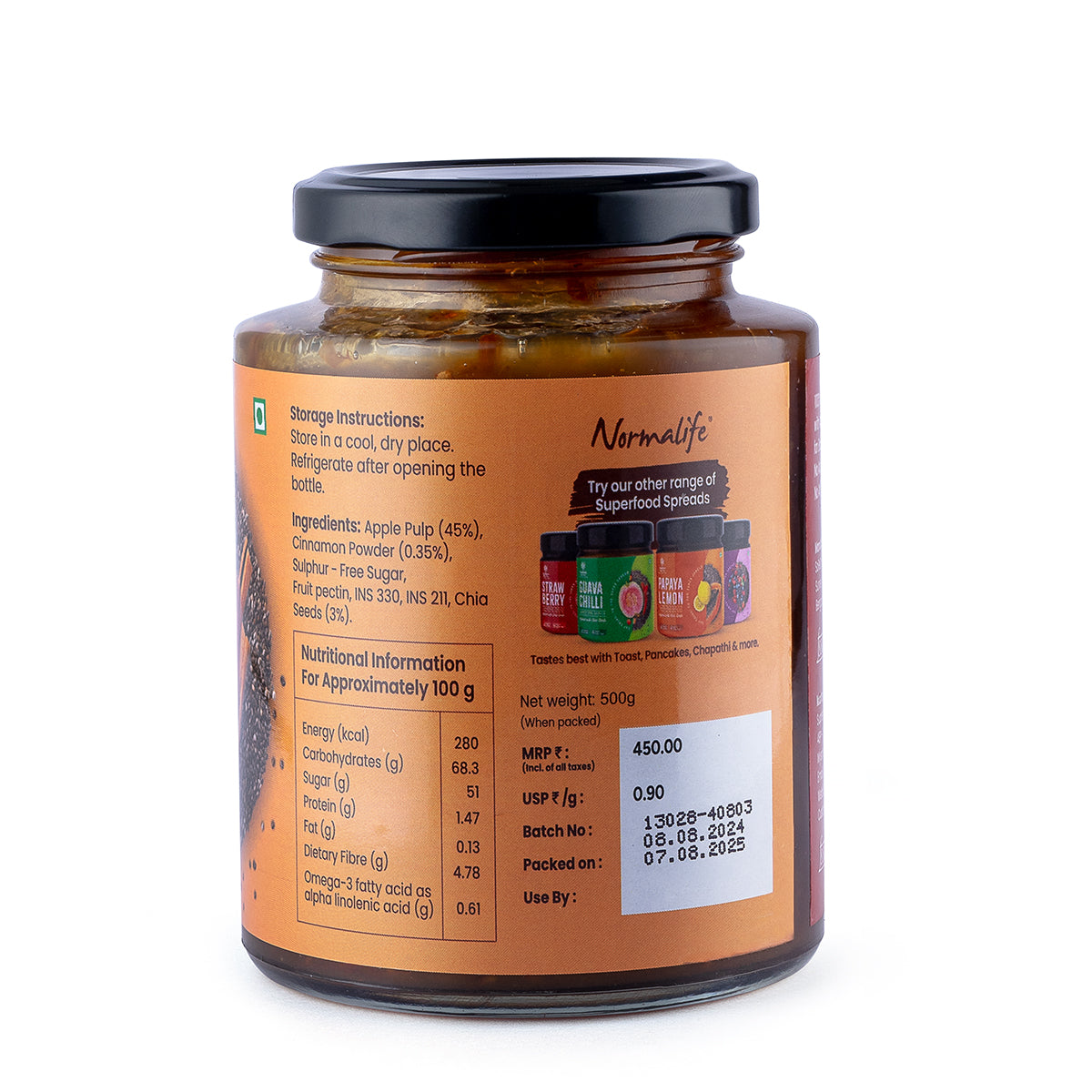 Apple Cinnamon With Chia Seeds 500 gm