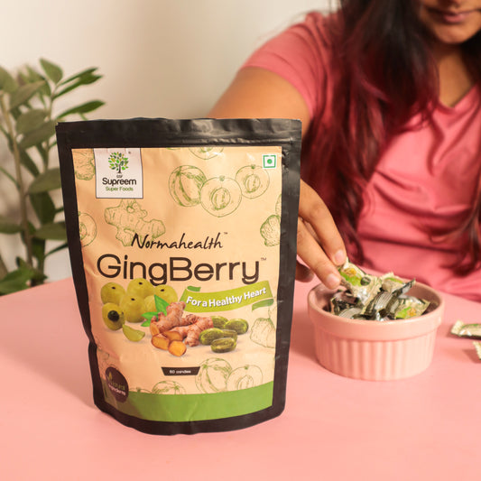 Gingberry™ - Healthy Heart Candy (Ginger & Amla extracts) Combo Pack 96 candies – Pack of 2