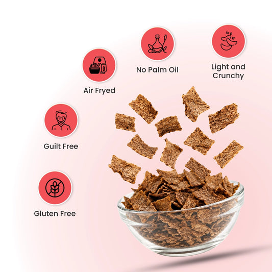 Gluten Free Ragi & Millet Chips 100gms - Health and Taste in one Snack - Pack of 2