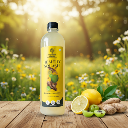 Ginger Lemon Amla Healthy Squash (700ml)