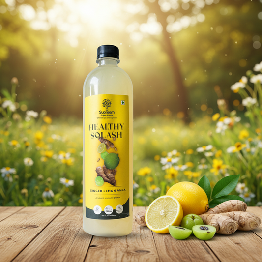 Ginger Lemon Amla Healthy Squash (700ml)