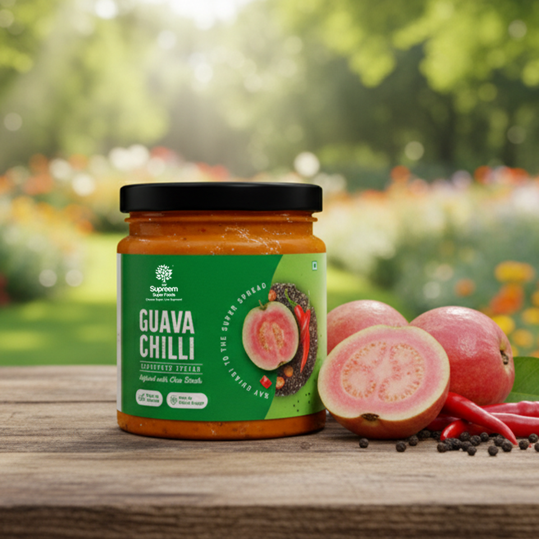 Ginger Lemon Amla Squash + Guava Chilli Spread 200gms