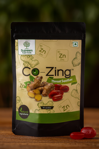 Co-Zing - Throat Soother Candy (Ginger extract and Zinc) Combo Pack 96 candies – Pack of 2