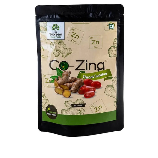 Co-Zing™ - Throat Soother Candy (Ginger extract and Zinc) Combo Pack 96 candies – Pack of 2