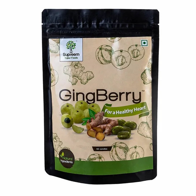 Gingberry™ - Healthy Heart Candy (Ginger & Amla extracts) Combo Pack 96 candies – Pack of 2