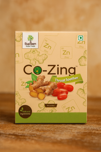 Co-Zing™ - Throat Soother Candy (Ginger extract and Zinc) Combo Pack 96 candies – Pack of 2