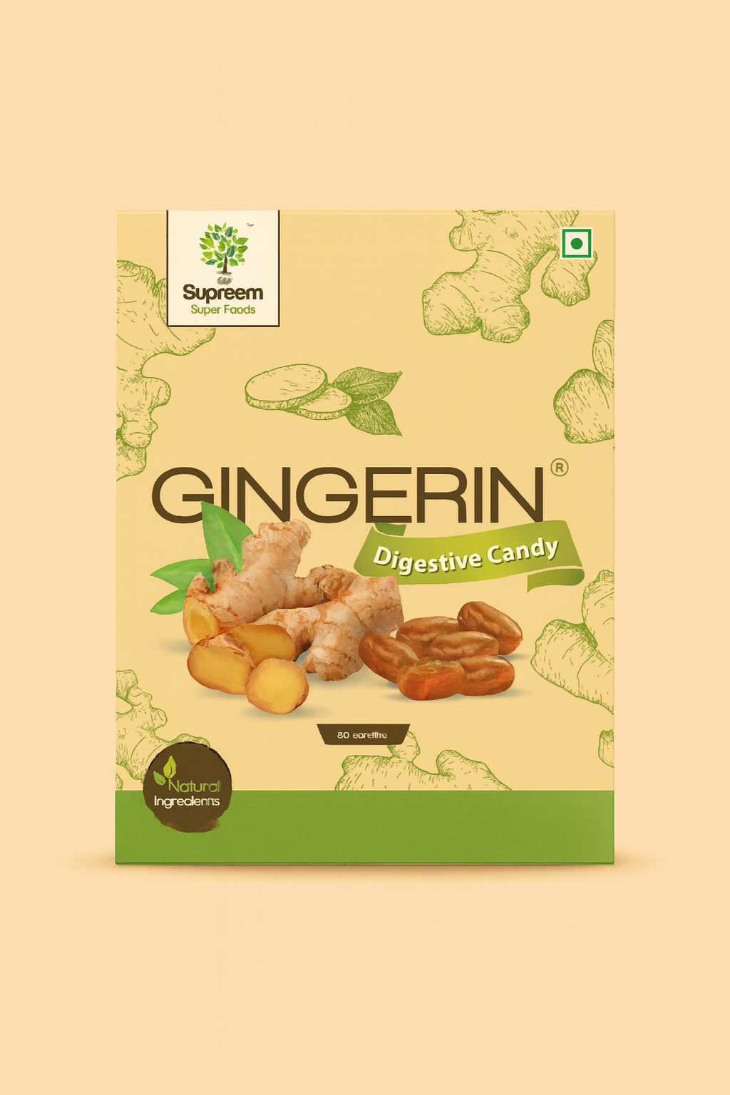 Gingerin® - Digestive Aid Candy (Ginger extract) Combo Pack 96 candies – Pack of 2