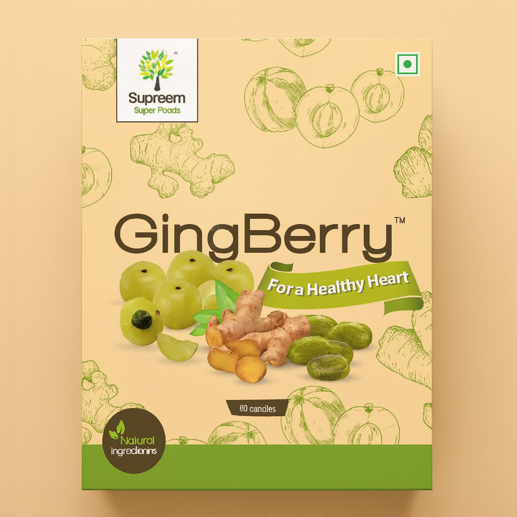 Gingberry™ - Healthy Heart Candy (Ginger & Amla extracts) Combo Pack 96 candies – Pack of 2