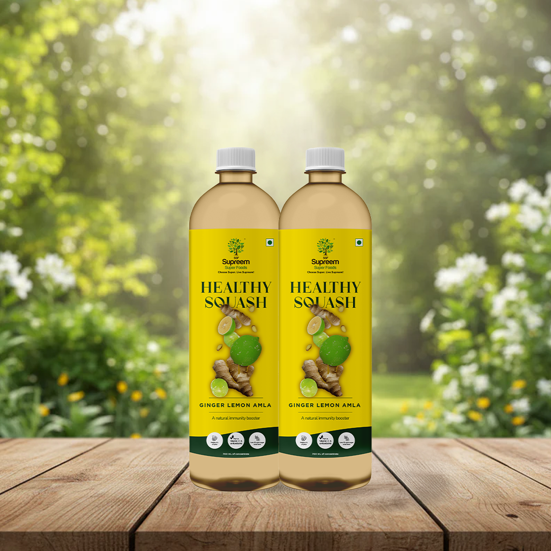 Ginger Lemon Amla Healthy Squash (700ml)