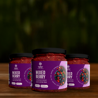 Mixed Berry With Chia Seeds Spread 200gm (Sugar-free)