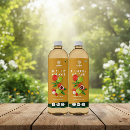 Litchi Amla Healthy Squash 700ml