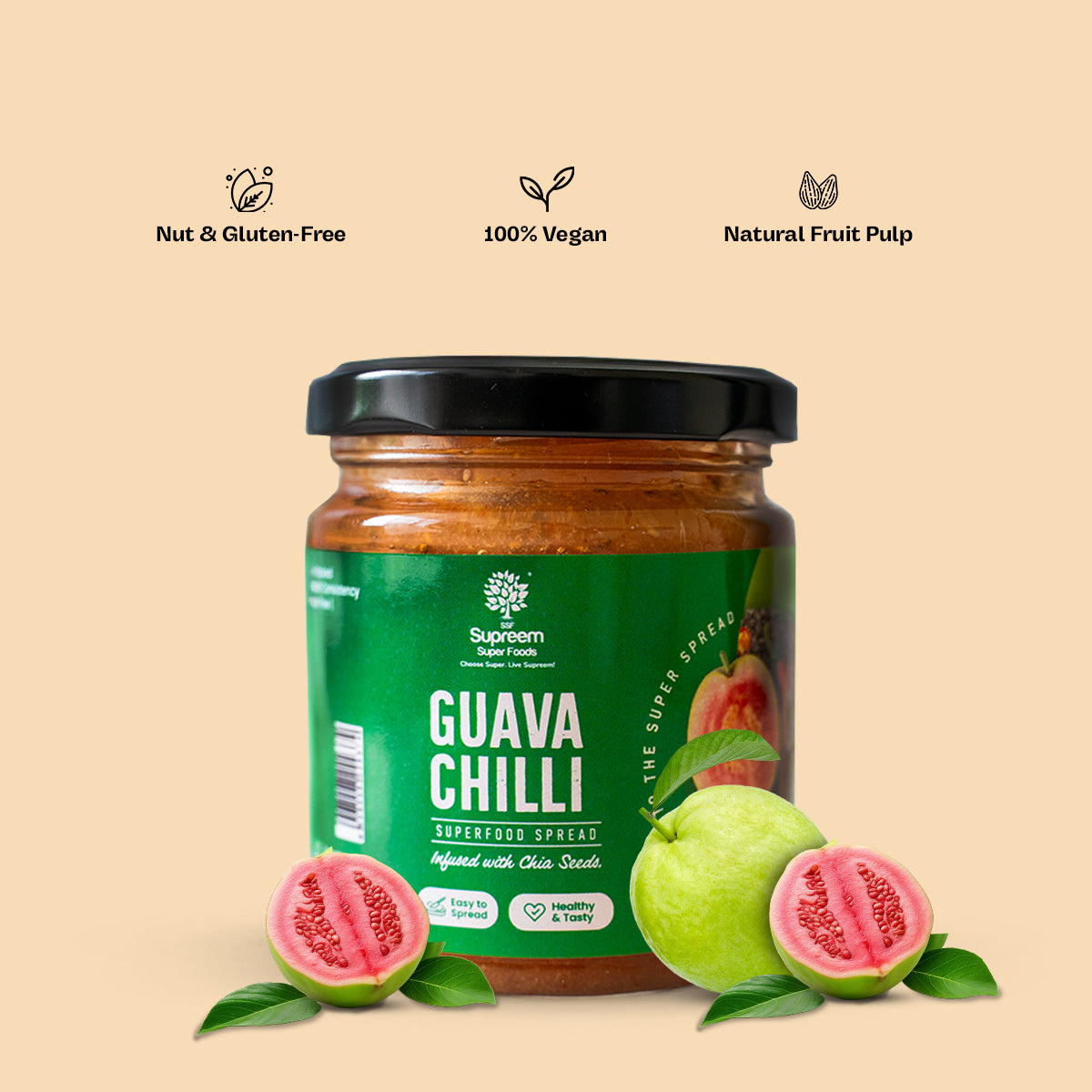 Ginger Lemon Amla Squash + Guava Chilli Spread 200gms