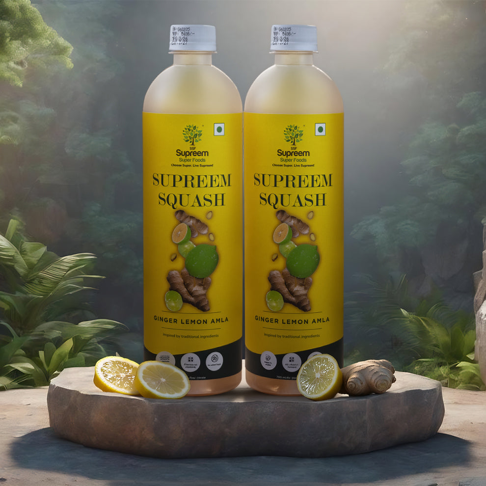Ginger Lemon Amla Supreem Squash (700ml)