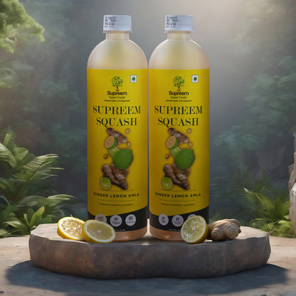 Ginger Lemon Amla Supreem Squash (700ml)