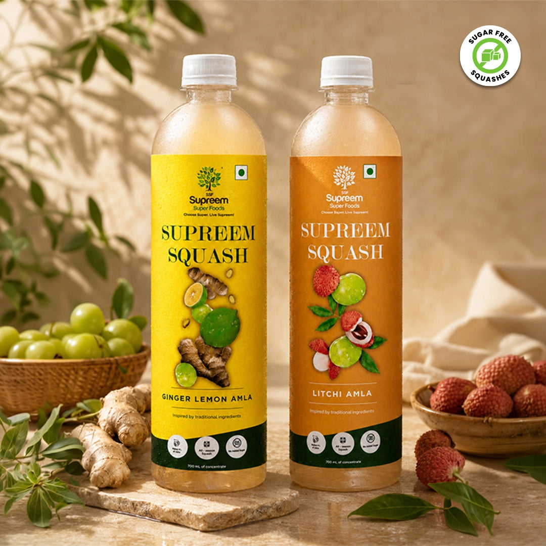 Ginger Lemon Amla + Litchi Amla