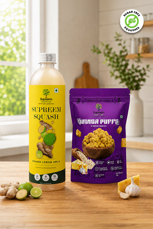 Quinoa Puffs + Ginger Lemon Amla