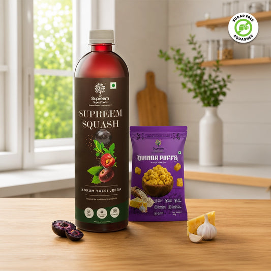 Quinoa Puffs + Kokum Tulsi Jeera