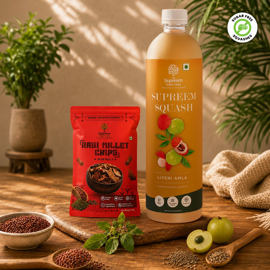 Ragi Millet Chips + Litchi Amla