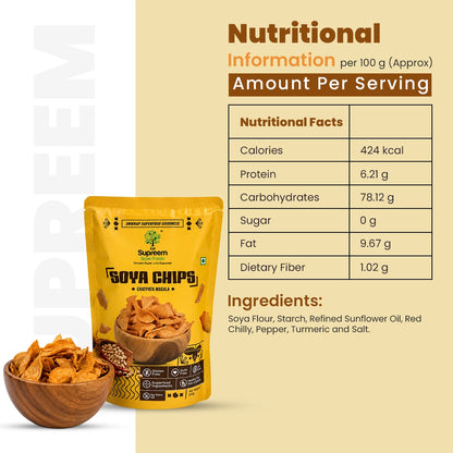Gluten Free Soya Chips – All the Goodness of Soya - Pack of 2