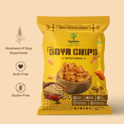 Gluten Free Soya Chips – All the Goodness of Soya - Pack of 2