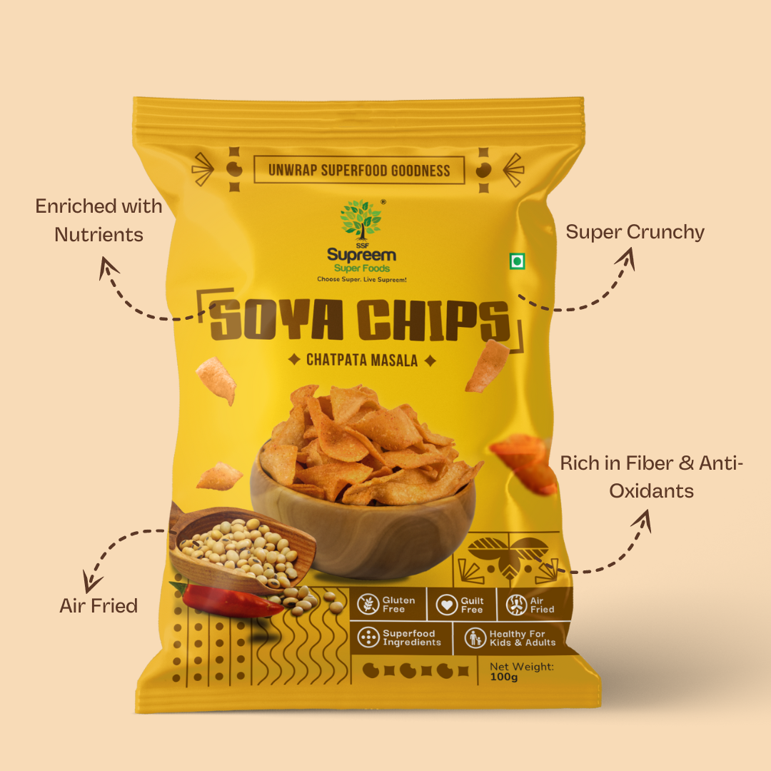 Gluten Free Soya Chips – All the Goodness of Soya - Pack of 2