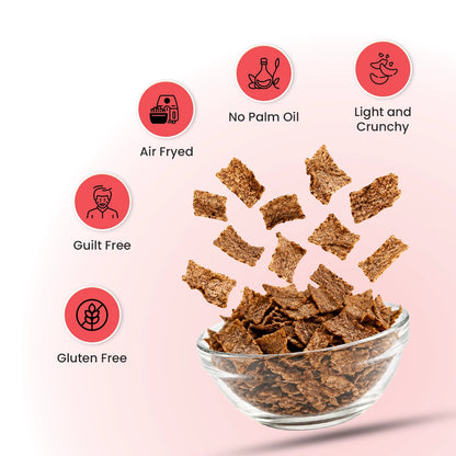 Gluten Free Ragi & Millet Chips 100gms - Health and Taste in one Snack - Pack of 2