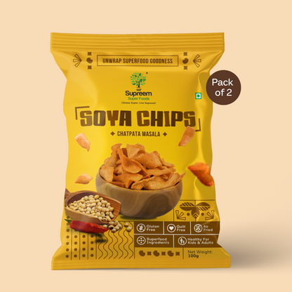 Gluten Free Soya Chips – All the Goodness of Soya - Pack of 2