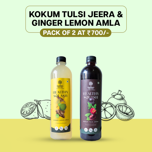Kokum Tulsi Jeera & Ginger Lemon Amla Combo