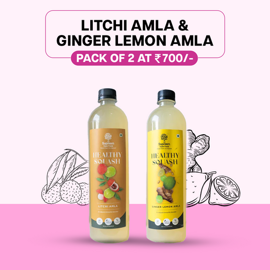 Litchi Amla & Ginger Lemon Amla Combo